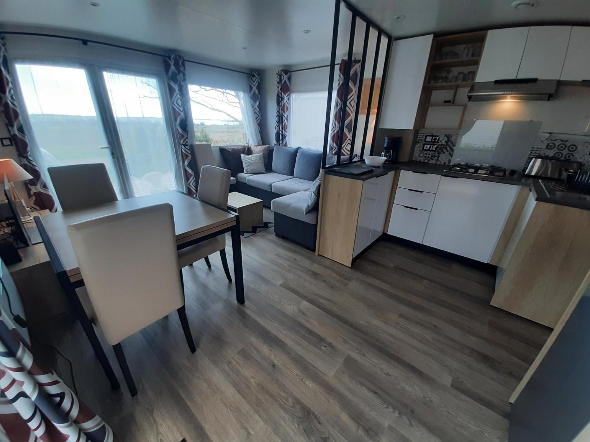 Serenity 565 Au Lac Des Reves-Camping 4 Etoiles-Mobil Home 3Ch-6Pl-Clim-Sdb- Wc Separe-Au Calme, Belle Vue Sur Le Lac, Sans Vis A Vis 라테 외부 사진